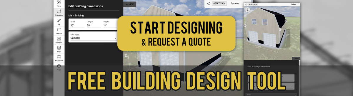 Free Building Design Tool - Start Designing and Request a Quote!