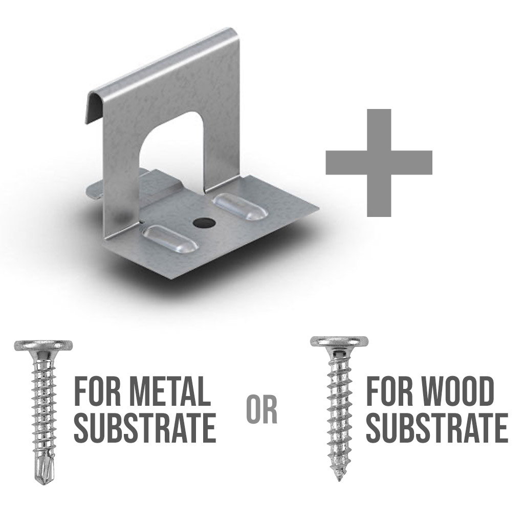 Buy clips and screws for commercial snap lock metal standing seam roofing
